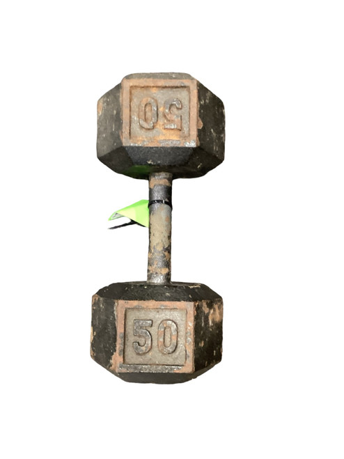 Vist Large View of Product Image Which is Used Hex Dumbbell (Each) 50 lb