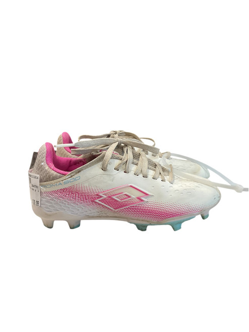 Vist Large View of Product Image Which is Used Lotto Soccer Cleats White Youth 13.0