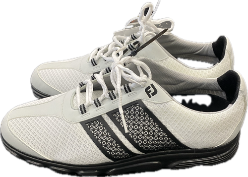 Vist Large View of Product Image Which is Used Foot Joy SUPERLITES CT Mens Golf Shoes White Senior 11.5