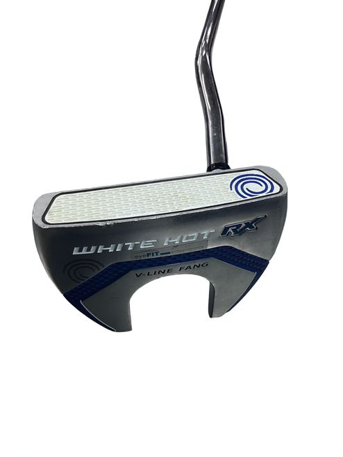 Vist Large View of Product Image Which is Used Odyssey WHITE HOT RX V LINE FANG Mens Putter RH