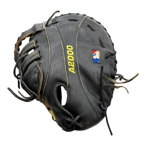 Vist Large View of Product Image Which is Used Wilson A2000 BB/SB First Base LH Throw Black 12"