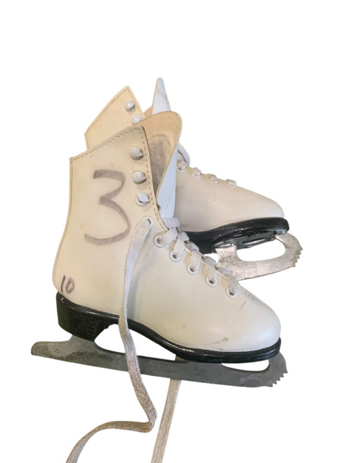 Vist Large View of Product Image Which is Used Lange LIBRA Girls Figure Skate White Youth 10.0