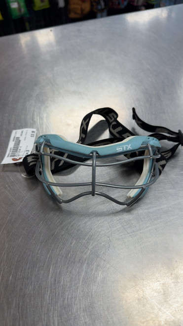 Vist Large View of Product Image Which is Used STX FOCUS S Lacrosse Facial Protect Royal Blue Junior