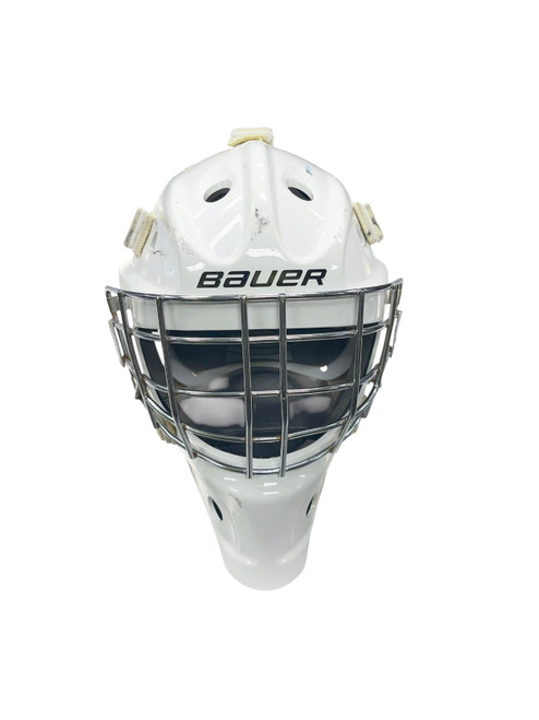 Vist Large View of Product Image Which is Used Bauer 930 Junior Goalie Helmet/Mask White SM