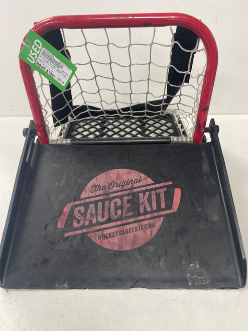 Vist Large View of Product Image Which is Used ORIGINAL HOCKEY SAUCE KIT GOAL Hockey Training Aid Black And Red (NEW=$130)