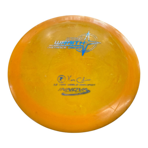 Vist Large View of Product Image Which is Used Innova STAR PFN WRAITH Disc Golf Driver Orange 175g