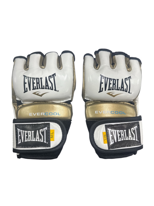 Vist Large View of Product Image Which is Used Everlast MMA Gloves White SM
