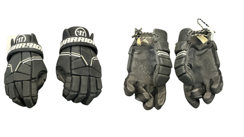 Vist Large View of Product Image Which is Used Warrior BURN NEXT Lacrosse Gloves Mens Black LG