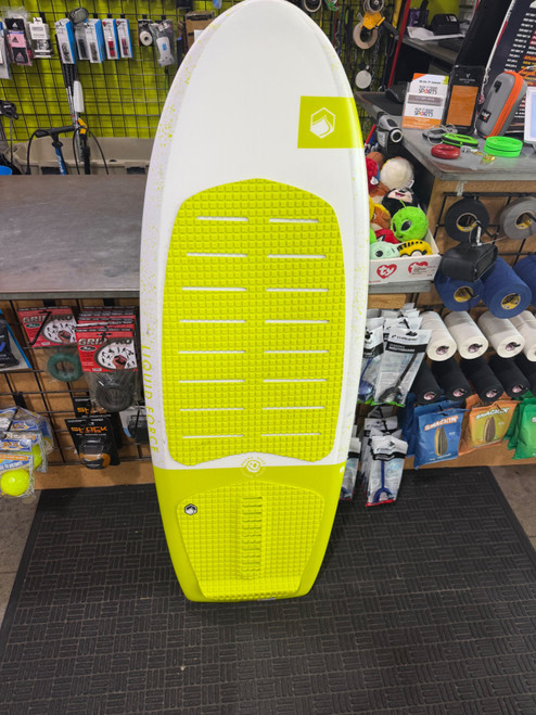 Vist Large View of Product Image Which is Used Liquid Force HAPPY PILLS J. REDMAN 4FT 6IN Surf Wakeboard Yellow 137 cm