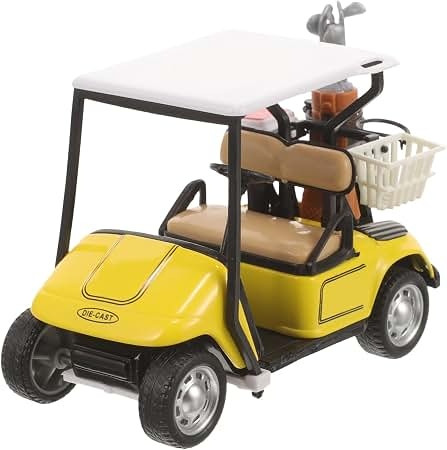 Vist Large View of Product Image Which is New t.na Die Cast Model Pull-Back Toy Golf Cart Yellow