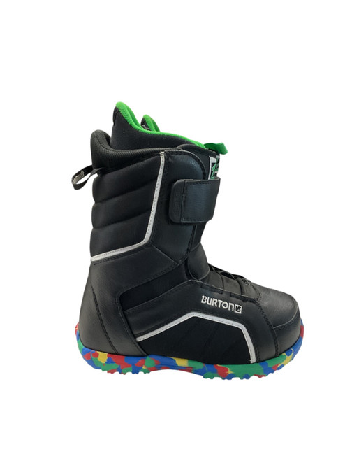 Vist Large View of Product Image Which is Used Burton ZIPLINE SZ 4 Boys Snowboard Boots Black Junior 04