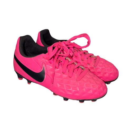 Vist Large View of Product Image Which is Used Nike Soccer Cleats Pink Youth 11.0