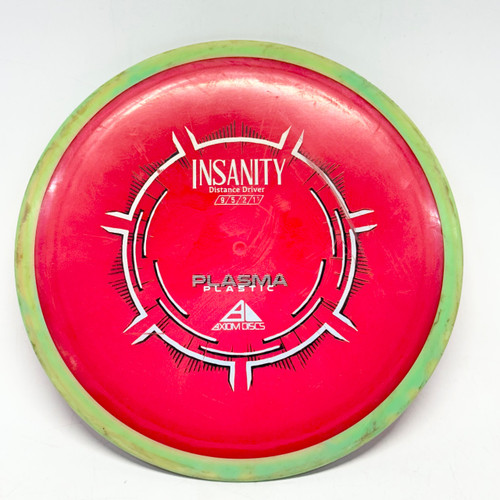 Vist Large View of Product Image Which is Used Axiom PLASMA INSANITY Disc Golf Driver Red 165g