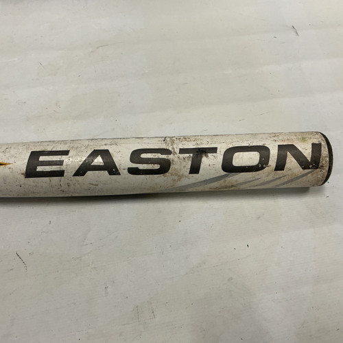 Vist Large View of Product Image Which is Used Easton Cyclone SK38 Slowpitch Bat White/Black/Yellow 34"