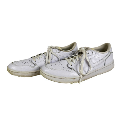 Vist Large View of Product Image Which is Used Nike AIR JORDAN 1 Golf Shoes White Men's 10