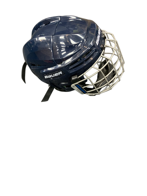 Vist Large View of Product Image Which is Used Bauer IMS 5.0 Helmet Cage Combo Navy Blue SM