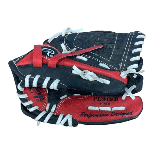 Vist Large View of Product Image Which is Used Franklin PL91SB BB/SB Glove RH Throw Red And Black 9 1/2"