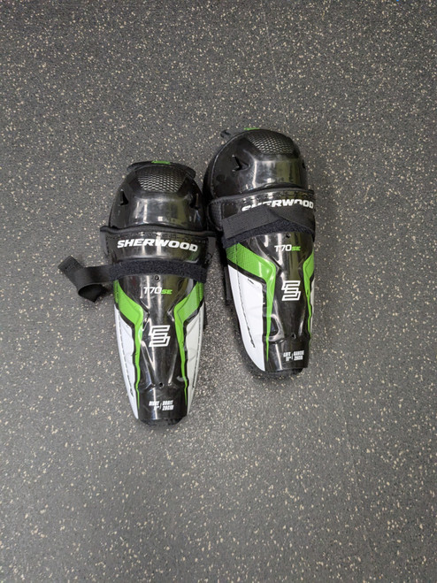 Vist Large View of Product Image Which is Used Sher-wood T70 SE SG Junior Shin Guards None 11"