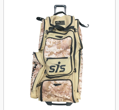 Vist Large View of Product Image Which is Used SMASH IT WHEELED BAG BB/SB Player Wheeled Bag Brown