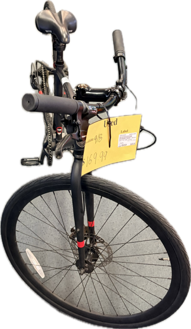 Vist Large View of Product Image Which is Used PURE CYCLES Hybrid/City Bike Mens Black 54-55cm - MD Frame