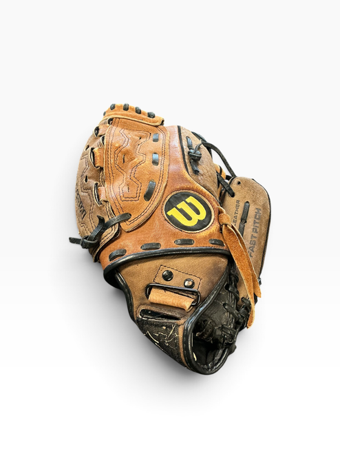 Vist Large View of Product Image Which is Used Wilson A440 BB/SB Glove RH Throw Brown 11"