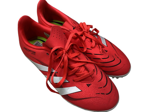 Vist Large View of Product Image Which is Used Adidas PREDATOR Soccer Turf Shoes Red And White Junior 05