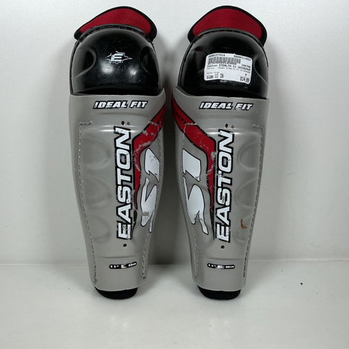 Vist Large View of Product Image Which is Used Easton Stealth S1 Junior Shin Guards Grey 11"