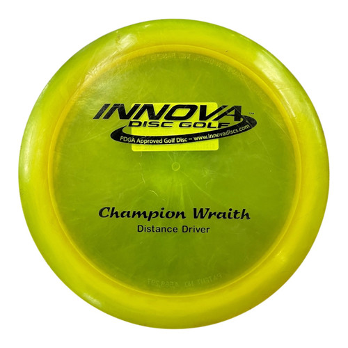 Vist Large View of Product Image Which is Used Innova CHAMPION WRAITH PFN Disc Golf Driver Yellow 168g