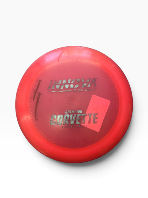 Vist Large View of Product Image Which is Used Innova CHAMPION CORVETTE Disc Golf Driver Red 176g
