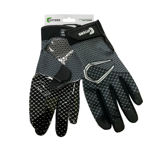 Vist Large View of Product Image Which is Used Cutters GAMEDAY FB Gloves Black S/M