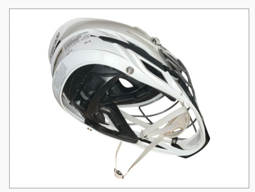 Vist Large View of Product Image Which is Used Cascade C5 HELMET YOUTH ADJUSTABLE Lacrosse Helmet White S/M