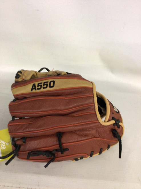 Vist Large View of Product Image Which is Used Wilson A500 BB/SB Glove RH Throw Brown 11"