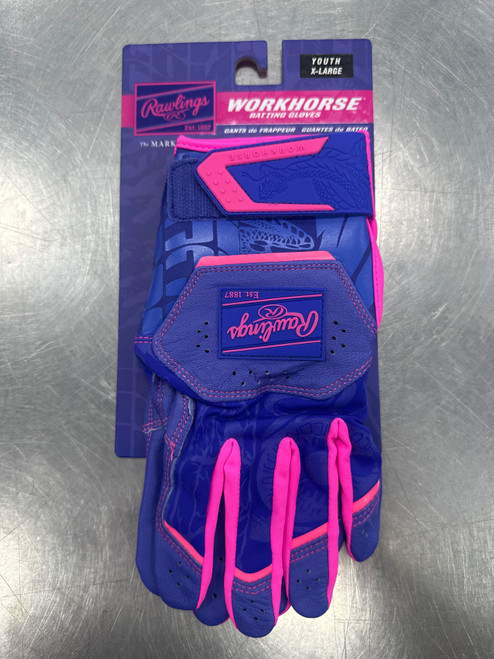 Vist Large View of Product Image Which is New RAWLINGS WORKHORSE BG PU/PK YT-XL