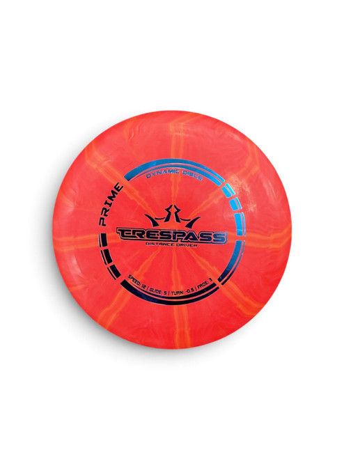 Vist Large View of Product Image Which is Used Dynamic Discs TRESPASS Disc Golf Driver Red