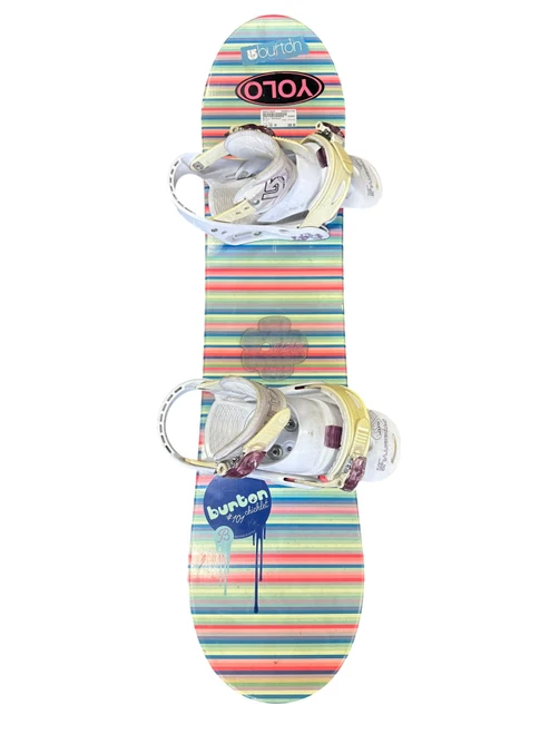 Vist Large View of Product Image Which is Used Burton CHICKLET Girls Board/Binding Pink 101 cm