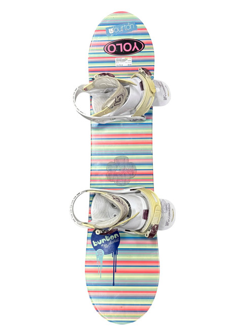 Vist Large View of Product Image Which is Used Burton CHICKLET Girls Board/Binding Pink 101 cm