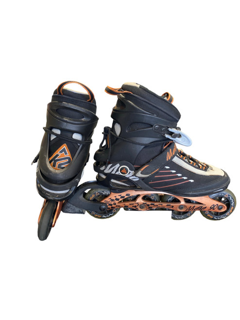 Vist Large View of Product Image Which is Used K2 M010 90 Senior Rec Fitness Skates Black Senior 10