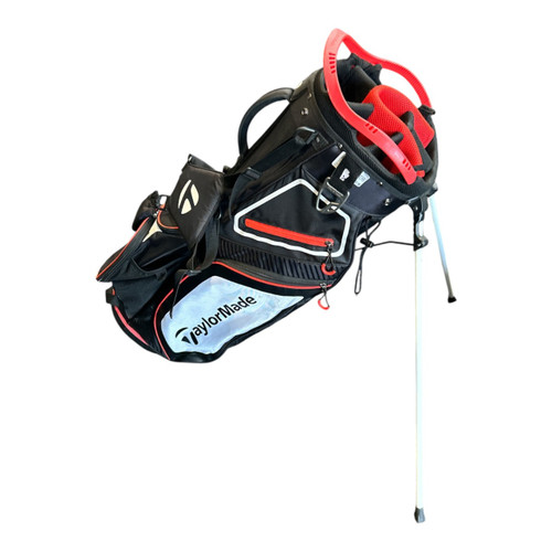 Vist Large View of Product Image Which is Used Taylormade 8 WAY STAND BAG Mens Stand Bag White/Black/Red