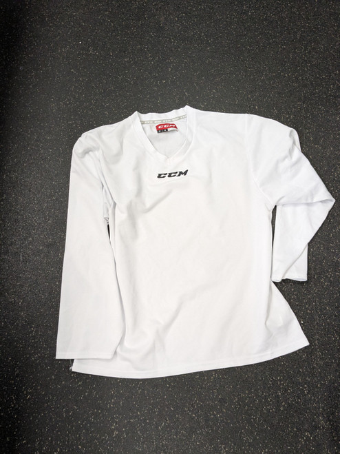 Vist Large View of Product Image Which is Used CCM Hockey Practice Jersey White MD