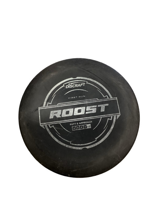 Vist Large View of Product Image Which is Used Discraft ROOST FIRST RUN Disc Golf Putter Black 173g
