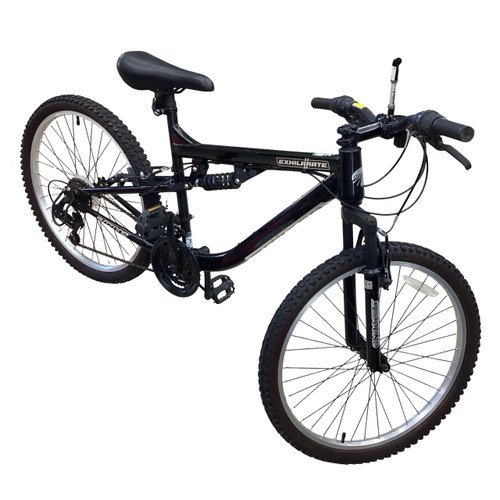Vist Large View of Product Image Which is Used Ozone EXHILARATE Mountain Bike Boys Black 24"