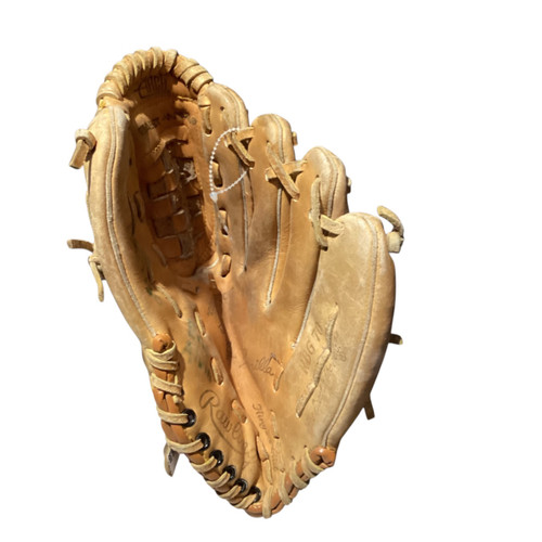 Vist Large View of Product Image Which is Used Rawlings RBG70 BB/SB Glove RH Throw Tan 12"