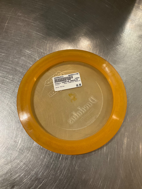 Vist Large View of Product Image Which is Used Innova CHAMPION DAEDALUS Disc Golf Driver Yellow
