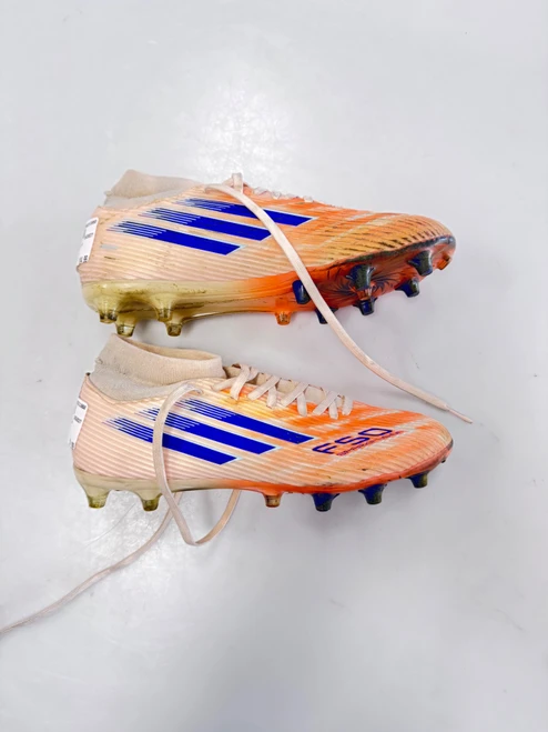 Vist Large View of Product Image Which is Used Adidas Soccer Cleats Orange Senior 7
