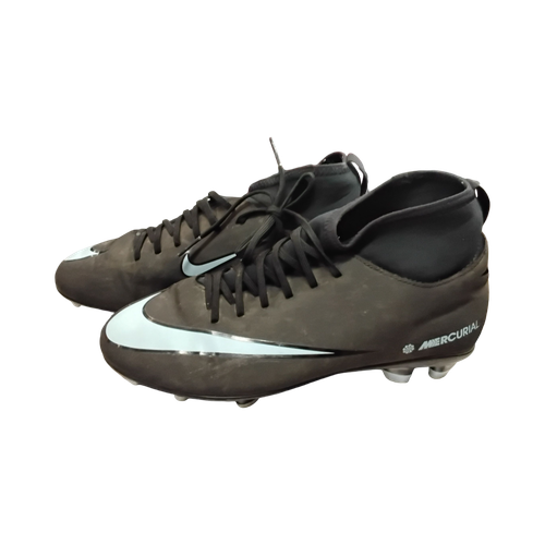 Vist Large View of Product Image Which is Used Nike MERCURIAL Soccer Cleats Black Junior 05.5