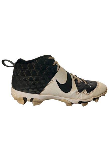 Vist Large View of Product Image Which is Used Nike TROUT FORCE FASTFLEX SZ 11.0 BB/SB Cleats Black And White Senior 11