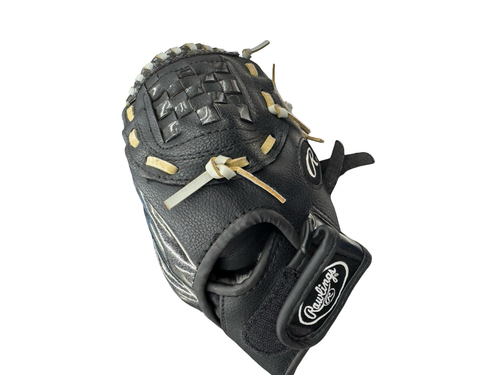 Vist Large View of Product Image Which is Used Rawlings PL100BC BB/SB Glove RH Throw Black 10"