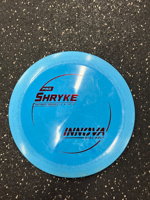Vist Large View of Product Image Which is Used Innova PRO SHRYKE Disc Golf Driver Royal Blue
