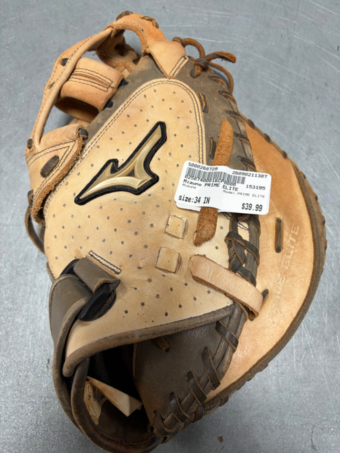 Vist Large View of Product Image Which is Used Mizuno PRIME ELITE BB/SB Catchers RH Throw None 34"
