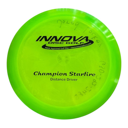Vist Large View of Product Image Which is Used Innova CHAMPION PFN STARFIRE Disc Golf Driver Green 170g